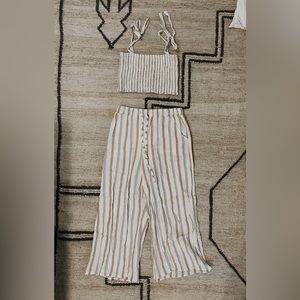 American Threads Two Piece Striped Set